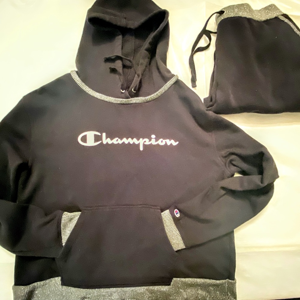 Champion Black Sweatsuit Size L